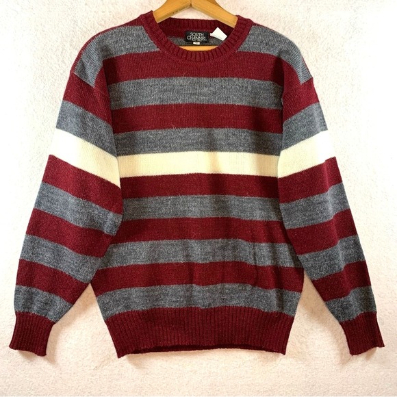 Vintage Other - Vintage South‎ Channel Mens Crewneck Sweater Sz M Skate Y2K Grunge Korea 90s